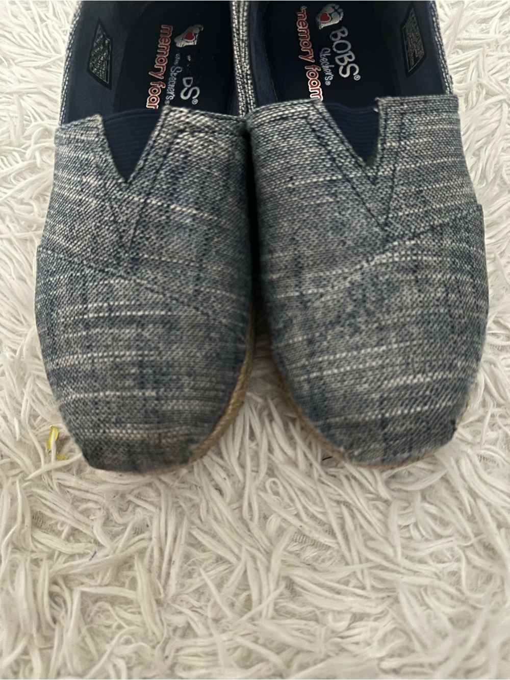 Skechers BOBS Slip-On flats in Denim Blue - Picture 3 of 5